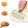 Ruaizel Rullo per pizza, Rullo Bucasfoglia per Pasta, Buca Impasto e Pizza - Rotella Buca Sfoglia Rullo, buca-impasto, 20.5 * 13.3 * 6CM.