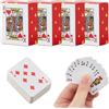 AEKZOX 4 Mini Carte da Gioco Plastificate - Mazzi Tascabili Resistenti per Viaggio, Skat, Doppelkopf, Poker, Scala 40, per Bambini e Adulti, Idea Regalo