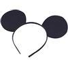 Bristol Novelty MD104 Mouse Ears on Headband, Black, One Size