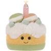Apricot Lamb Macaron Torta di peluche, 18 cm