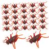 BESTonZON 50 Pezzi Grilli Finti in Plastica Simulazione Realistica, Giocattoli Scherzosi per Bambini, Modellini Insetti Piccoli per Scherzi di Pesce D'aprile e Giochi Divertenti
