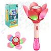 AUAUY Macchina Automatico per Bolle di Sapone Lotus, LED Ricaricabile, Rosa