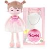 LeyaDoll Personalizzati Soft Baby Doll Toys (16''), My First Baby Rag Doll for 1 Year-Old Girl Birthday Gift for Toddler Kids Infants-Daydream-Princess-Lolly