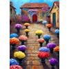 Bullglesup Puzzle per adulti, 1000 pezzi, puzzle Old House con poster lettera sul retro, pezzi unici si adattano bene senza polvere (69,8 x 49,8 cm)