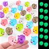 YeahBoom 60 mini maiali in resina che si illuminano al buio, mini maiali luminosi | Mini personaggi luminosi colorati, piccoli animali che si illuminano al buio, mini animali per paesaggi da giardino