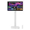 Lg - Monitor Lcd Uhd 4k 32 Touch, Base Con Rotelle-white