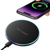 Kioylmo Caricatore Wireless Charger, Caricatore Ricarica Rapida Senza Fili da 20W Max, Ricarica Wireless Qi Compatibile con Samsung Galaxy S23/S22/S21/S20, per iPhone 12/13/14/15/16 Serie