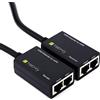 Techly 301153 Amplificatore HDMI Cat 5e/6 Compatto 30m Nero