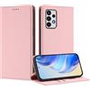 GoodcAcy Cover per Samsung Galaxy A52/A52S 5G, Custodia Flip Pelle Leather Portafoglio Magnetica Libro [Slot Schede], Silicone TPU Bumper Wallet Supporto Cover, Antiurto [Kickstand] (rosa)