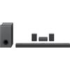 LG S80QR Soundbar TV 620W, 5.1.3 Canali con Subwoofer Wireless, 3 canali up-firing, Casse posteriori incluse, Meridian, Dolby Atmos, DTS:X, IMAX Enhanced, Bluetooth, Wi-Fi, Ottico, USB, HDMI in/out
