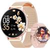 Hwagol Smartwatch Donna, 1.39 HD Orologio Smartwatch con Sonno/SpO2/Cardiofrequenzimetro, Rotondo Orologio Contapassi Donna con 100+ Sportive, Smart Watch Chiamate Compatibile per iOS Android