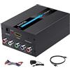 EASYCEL Convertitore da HDMI a Component (YPbPr/RGB / 5RCA) Scaler - Alluminio, HDMI e Cavo Component