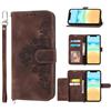 xinyunew Cover per Xiaomi 12 lite, Custodia in Pelle, Antiurto Cover a Libro Magnetica Portafoglio Folio PU Pelle Flip Protettiva Caso con Wallet Case Cover,Marrone