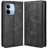 MOJIA Cover per Xiaomi Redmi Note 17 Pro 5G, PU Custodia Antiurto Resistente ai Graffi, Custodia Flip Portafoglio per Telefono con Supporto e Slot per Schede. Nero