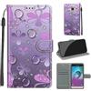 TOMYOU Cover per Samsung Galaxy J3 2016, petalo | Antiurto Protettiva Portafoglio, Slot per Schede, Magnetica, Custodia in Pelle PU, Libro Flip,Funzione Stand