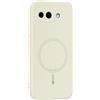 GIOPUEY Cover per Google Pixel 10a, Magnetica Custodia Compatibile con MagSafe, Morbido TPU Silicone Custodia, Resistente all'Usura - Beige
