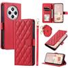 GoodcAcy Cover per Xiaomi Redmi 14C con Cordino, Premium Pelle PU Portafoglio con Supporto Flip Libro Libretto Custodia [Protezione Completa] [Slot per Scheda] [Supporto Stand] - Rosso