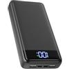 XGXL Power Bank 26800mAh, 22.5W Powerbank PD3.0 QC4.0 USB C (Ingressi/Uscite), Caricatore Portatile Ricarica Rapida Batterie Esterna Compatibile con iPhone 16 15 14 13 Pro etc.(Grigio)