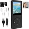 Raykce Lettore MP3 MP4 Bluetooth 5.3 64GB con altoparlante HD, riproduttore portatile HiFi, radio FM, registrazione vocale, autonomia 70 ore. Dotato di auricolari e scheda SD, adatto per bambini e adulti