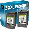 Inkadoo 2 cartucce d'inchiostro compatibili con HP 338 XL DeskJet 460 5740 6520 6540 6543 6830 6840 9800