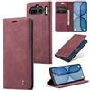 WJXEXRS Cover per cellulare Nothing Phone 4A, Custodia in Pelle Nothing 4A, Supporto Slot Portafoglio Kickstand Flip Wallet Magnetica Porta Carte, Adatto per telefono Nothing Phone 4A -Vino Rosso