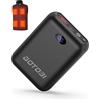 GOTOBI Batteria per Gilet Riscaldato, ricaricabile, 7,4 V/5 V, 16000 mAh, con display a LED e uscita DC/USB/Type-C per gilet riscaldabili, giacche e felpe con cappuccio, versione aggiornata