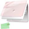 UESWILL Custodia per MacBook Neo 33 cm con chip A18 Pro modello A3404 Release 2026, cover rigida trasparente lucida + panno di pulizia in microfibra, fard