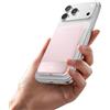 iWALK Power Bank Magnetico 5000mAh, Ultra Sottile Caricabatterie Wireless MagSafe con Display LED, Ricarica Rapida PD 20W USB-C, Compatibile con iPhone 17/17 Pro/16/15/14/13 Serie, Rosa