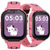 DOOGEEEco ANYSCENES1-Rosso Smartwatch bambini 4G, Videocall HD, Dynamic Island, GPS triplo, Recinto elettronico, Modalità classe, IPX7, 5 giorni