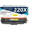 LCL W2202X (Con CHIP) Giallo Cartucce di Toner Compatibile per HP 220A 220X W2202A W2202X Sostituzione per HP Color LaserJet Pro MFP 4302dw 4302fdw 4202dw 4202dn 4302fdn(1-Pack)