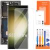 AGCUT (US Versione, SM-S918U) Display LCD per Samsung Galaxy S23 Ultra 5G SM-S918U1 6,8 pollici Display LCD Sostituzione Schermo Digitalizer Touch Screen Assembly con Riparazione (Nero Incell, senza