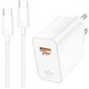 ACANDYA Caricabatterie Rapido 80W e Cavo Tipo C 1m per HONOR 600 Pro Magic V6 | Per Super-charge Rapido Caricabatterie Alimentatore Spina Adattatore per Magic6 Pro RSR 600 Smart 5G X8d Magic V3 V2 400