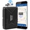 TKMARS 4G GPS Tracker per Auto,7800mAh Localizzatore GPS con Forte Magnete con APP Senza Abbonamento Posizionamento in Tempo Reale Dispositivo Antifurto per Veicolo Auto Moto Camion Tracker TK915 4G