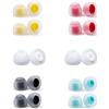 EZ EAR Cuscinetti in silicone KBEAR 07, 10 paia di auricolari traspiranti, comodi e insonorizzati per ZS10PROX/ZS10PRO/ZST/EDXPRO/ZSNPRO/ZSNPROX/ZS12PRO2/K01/Storm/DC03/DC01PRO/CRA IEM (5 colori×2 paia)