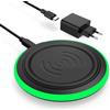 KARFUN Caricatore Wireless 15W, compatibile con iPhone/AirPods/Samsung
