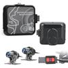 VSYSTO Dual 2K Dashcam per moto, Wi-Fi 5G, visione notturna Starlight per la telecamera anteriore e posteriore, grandangolo da 120°, telecomando multifunzionale con cavo, impermeabile (D6WL)