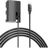 F1TP DR-E6 Accoppiatore DC ACK-E6 USB-C AC Power Adapter Kit LP-E6 LP-E6N batteria fittizia per LP-E6 Canon EOS 5DS, 5DS R, 6D 7D 60D 70D 60Da 80D 90D, 5D Mark II III IV, 6D Mark II, 7D Mark IIR R5 R6