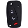 mt key Key Soft Case Cover protettiva per auto chiave nera per FIAT Panda Ducato Stilo Brava Iveco Lancia