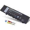 Wymisnit Batteria 38Wh F62G0 per Dell Inspiron 13 7000 7373 7386 7370 39DY5 2 in 1 7380 5370 P83G P83G001 P91G P87G P91G001 P83G002 P83G002 87G00 1 Vostro 5370 F62GO RPJC3 39DY5 039DY5 0RPJC3 0F62G0 CHA01