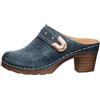 Generic Sabot da donna ricamati con zeppa vintage floreale taglio laser zoccoli stile retrò estate comfort giardino scarpe da passeggio, Marina Militare, 37 EU