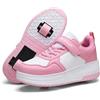 Skridsko Scarpe da Skateboard a Due Ruote per Ragazze e Ragazzi, Scarpe da Ginnastica con Ruote Retrattili, Scarpe Pattini per Bambini, Perfette per Feste, Compleanni, Pasqua, Natale