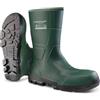 DUNLOP JobGUARD Stivali corti da lavoro, verde Acifort®, protezione dal freddo fino a -15 °C, suola antiscivolo, agricoltura, verde/nero, 44 EU