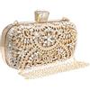 COAIMANEY Pochette da donna con strass scintillanti, borsetta da sera, borsa a tracolla per feste di nozze e balli