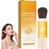 Generico Protezione solare in polvere per cuoio capelluto SPF 50, Cipria fissante solare per cuoio capelluto e viso, Cipria fissante solare naturale, Leggera, Protezione solare per il controllo (1 pezzi)