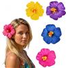 DecorDwell 4 Pezzi Fermagli per Capelli Hawaiani, 4 Colori Clip di Fiori di Ibisco, Plumeria Fermagli per Capelli per Le Vacanze Estive e Le Feste di Matrimonio Decorazioni Fai Da Te (Colori medi)