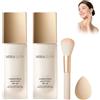 Generic Miraglow Fondotinta Adattivo over 50 4 in 1 - Fondotinta Bianco, SPF 30+, Cura Anti-Age con Pennello+Spugna Inclusi - Trucco 4-in-1 per Pelli Mature, 30ml