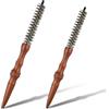 QfwdfcTrenz Spazzola rotonda piccola con manico in legno con setole di cinghiale, spazzola rotonda per capelli corti, pettini per capelli Quiff Spazzola per capelli circolare portatile da viaggio per donne e