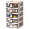 LINGJIONG Organizer per trucchi, contenitore per cosmetici con cassetti, organizer da tavolo per camera da letto, cassetti per scrivania per artigianato, cosmetici fissi