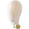 QLoztyse Testa di Manichino Espositore per Parrucche E Porta Cappelli Gancio Da Muro Salvaspazio con Superficie Liscia Adatto per Uso in Negozi Saloni E Viaggi, Velluto Beige