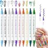 JYIXXZX 10 Pezzi 3D Nail Art Pen, Pennarelli per Unghie a Doppia Punta Asciugatura Rapida, Smalto in Penna per Fai Da te, Graffiti Pen Manicure Strumenti Bellezza Adorna, Regalo per Halloween Natale